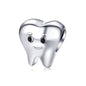 925 Sterling Silver Handmade Tooth Charm For Diy Beaded Accessories