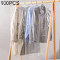 100 Disposable Dust Bags - 60X100Cm - Thick Pe Material - Transparent