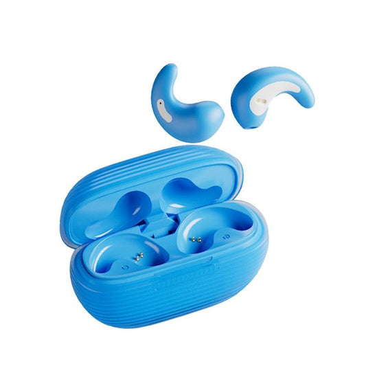 Bluetooth Earphones with Charging Case for Restful Sleep - Blue Wih Silicone Case