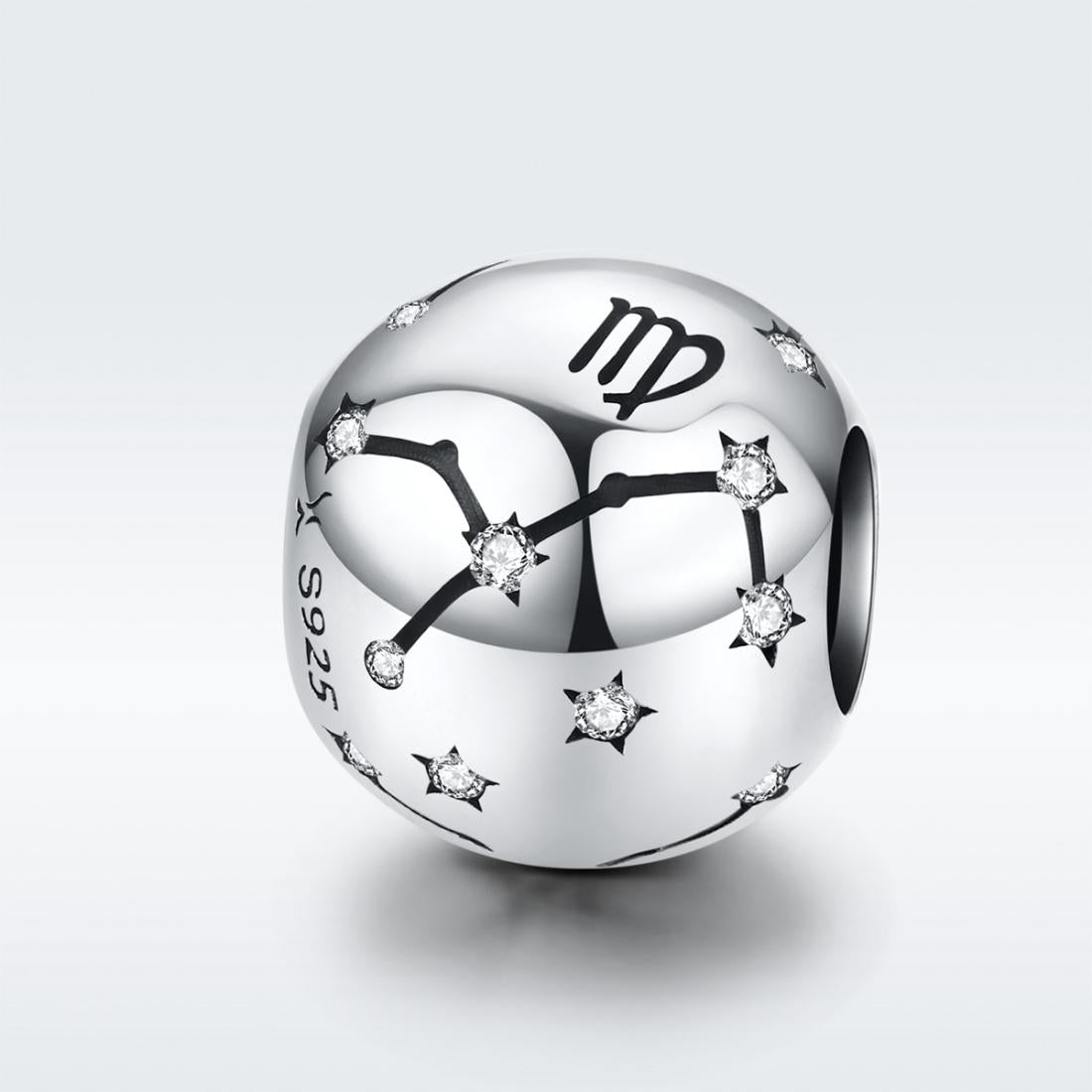 925 Sterling Silver Diy Zodiac Bracelet Beads Virgo Style - Virgo