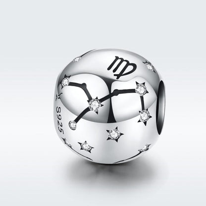 925 Sterling Silver Diy Zodiac Bracelet Beads Virgo Style - Virgo