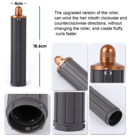 Upgraded Long Curling Barrels for Dyson Airwrap Hair Dryer with Nozzle and Adapter