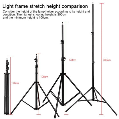 Professional Photography Lighting Stand With Spring Buffer For Studio Flash