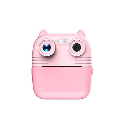 Instant Print Camera with Dual Lens - 2.8 Screen for Kids Blue - Blue + 32G Card