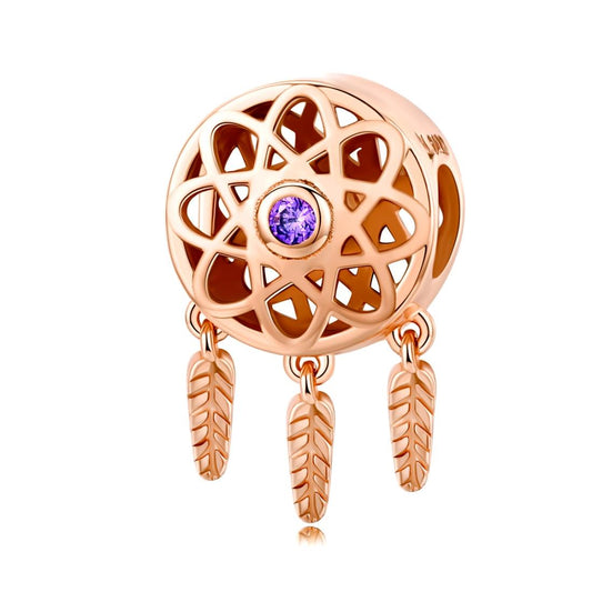 Rose Gold Plated Hollow Beads