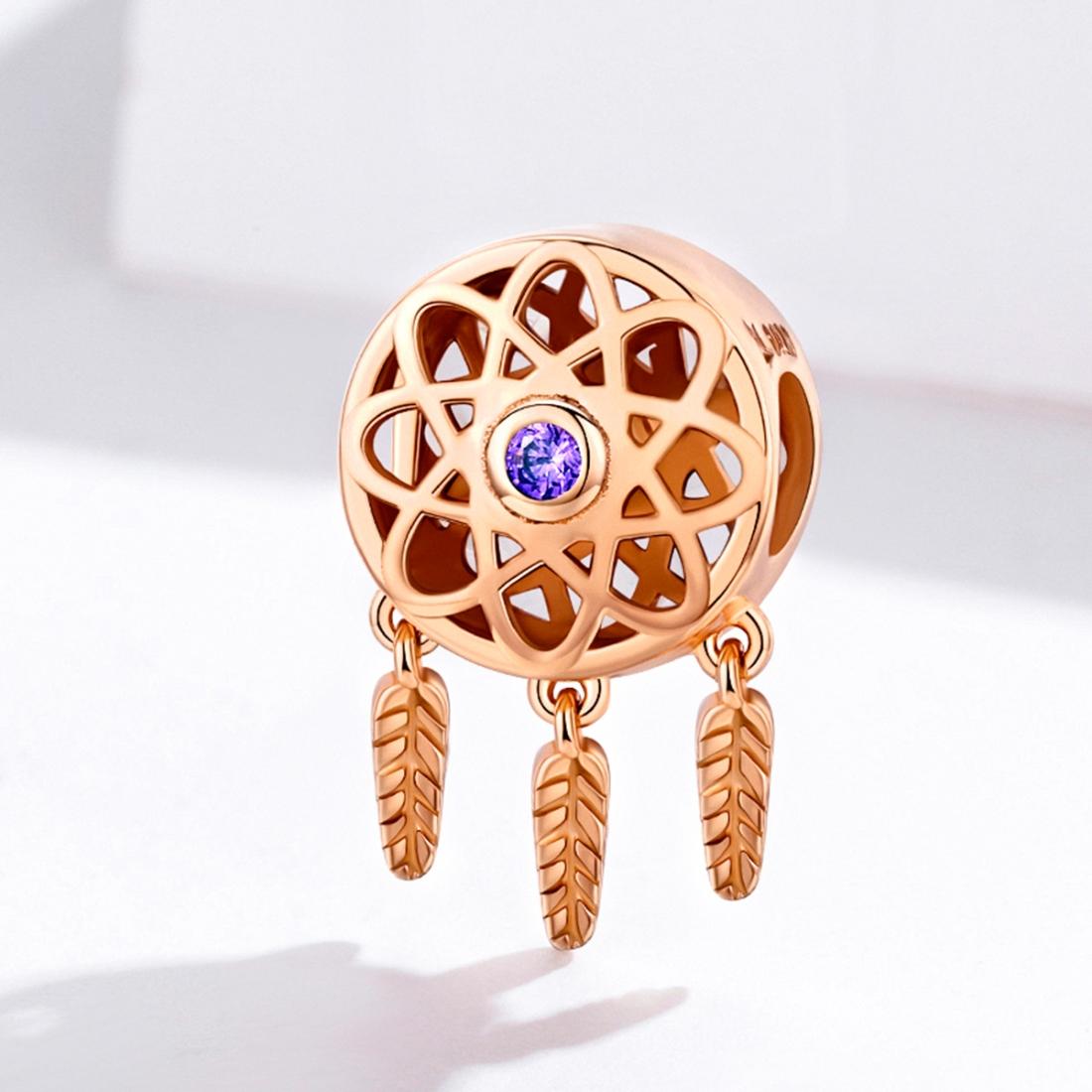 Rose Gold Plated Hollow Beads