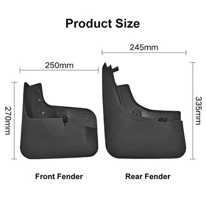 For Volkswagen Tiguan 2005-2016 4Pcs / Set Car Auto Soft Plastic Splash Flaps Fender Guard