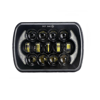 7 Inch 5X7 / 7X6 H4 Dc 9V - 30V 30000Lm 300W 8Leds Car Square Shape Led Headlight Lamps For Jeep Wrangler