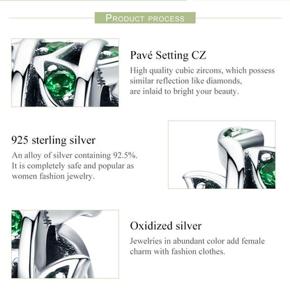 925 Sterling Silver Spring Scenery Bead Pendant