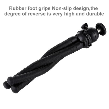 Flexible Mini Octopus Tripod with Ball Head for Slr Cameras Gopro and Cellphones - 30cmx5cm