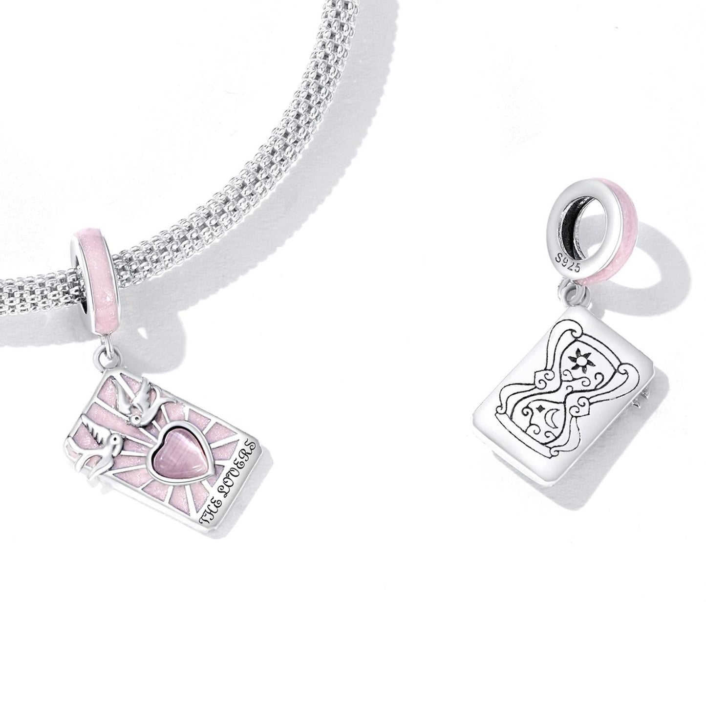 925 Sterling Silver Tarot Lover Pendant For Diy Bracelet Or Necklace