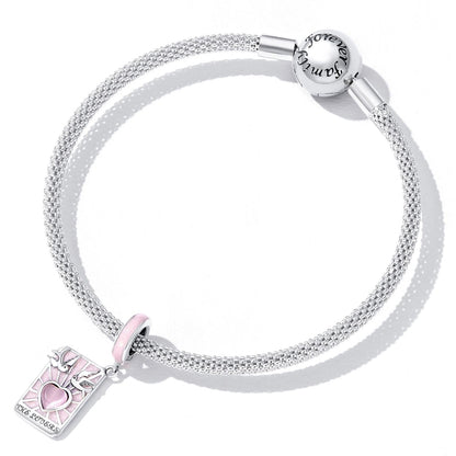 925 Sterling Silver Tarot Lover Pendant For Diy Bracelet Or Necklace