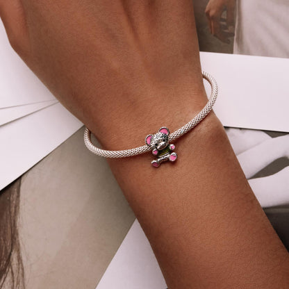 925 Sterling Silver Bear Beads For Diy Bracelets & Necklaces