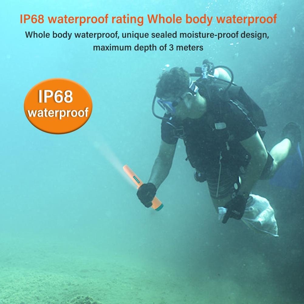 Waterproof Handheld Metal Detector With Positioning Stick - Ip68