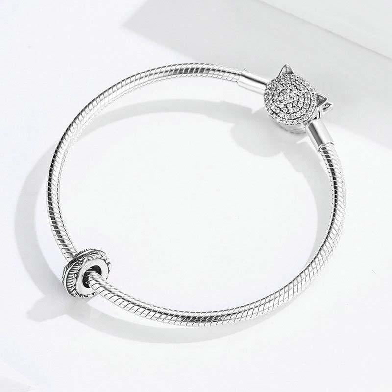 925 Sterling Silver Boho Feather Beads For Diy Bracelets