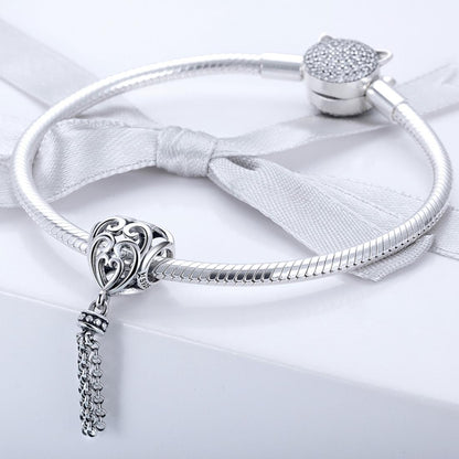 925 Sterling Silver Love Heart Beads