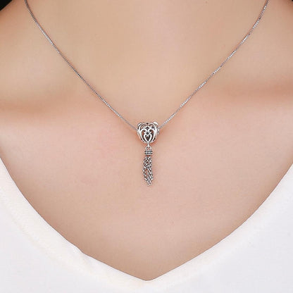 925 Sterling Silver Love Heart Beads