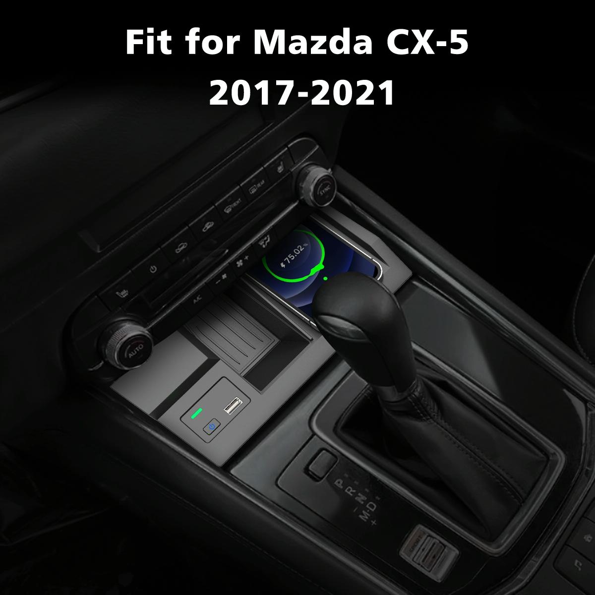 10w Wireless Charger for Mazda Cx-5 2017-2020 - Qi Standard