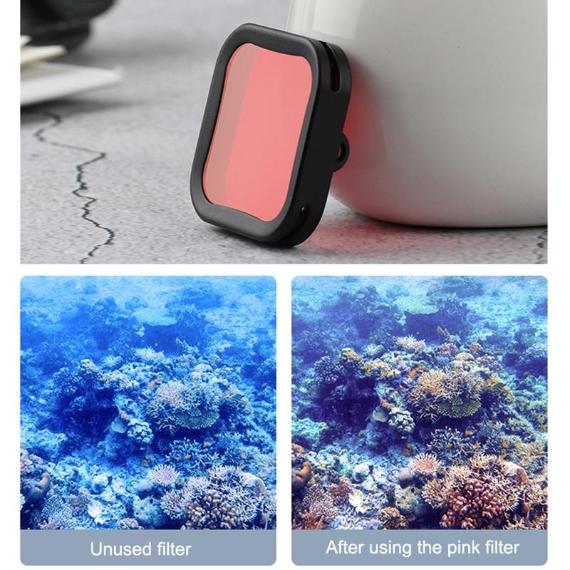 Waterproof Diving Case Kit for Dji Action 1 with Lens Filter - Underwater