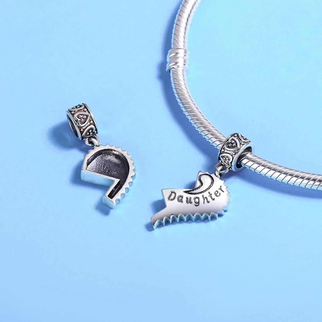 925 Sterling Silver Simple Heart Shaped Bracelet