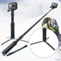 Foldable Tripod Selfie Stick for Action Cameras - 23.5-81cm Length