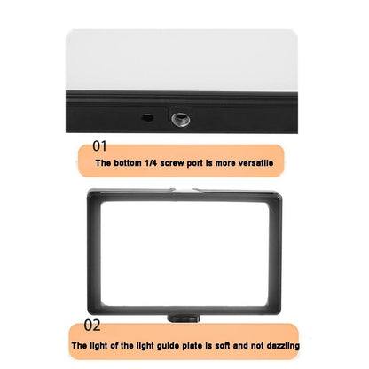 8 Three-Colour Temperature Flat-Panel Live Fill Light With Bluetooth Remote And 2.1M Bracket