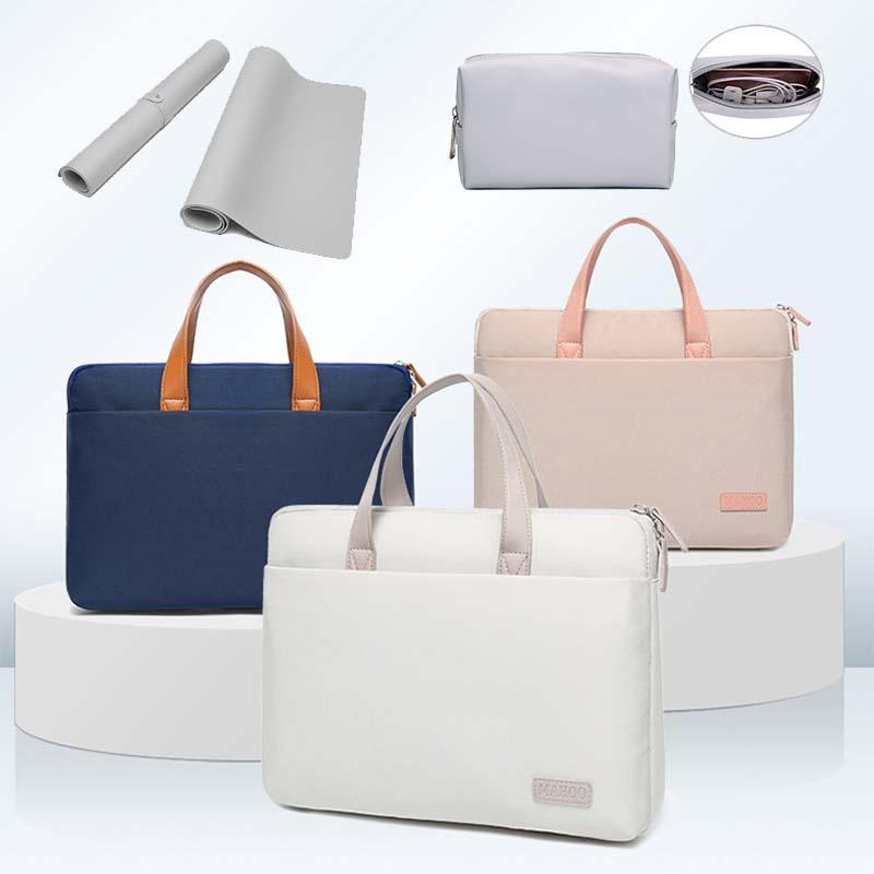Ultra-Thin 15.6-16.1 Macbook Hand Laptop Bag With Gray Mouse Pad
