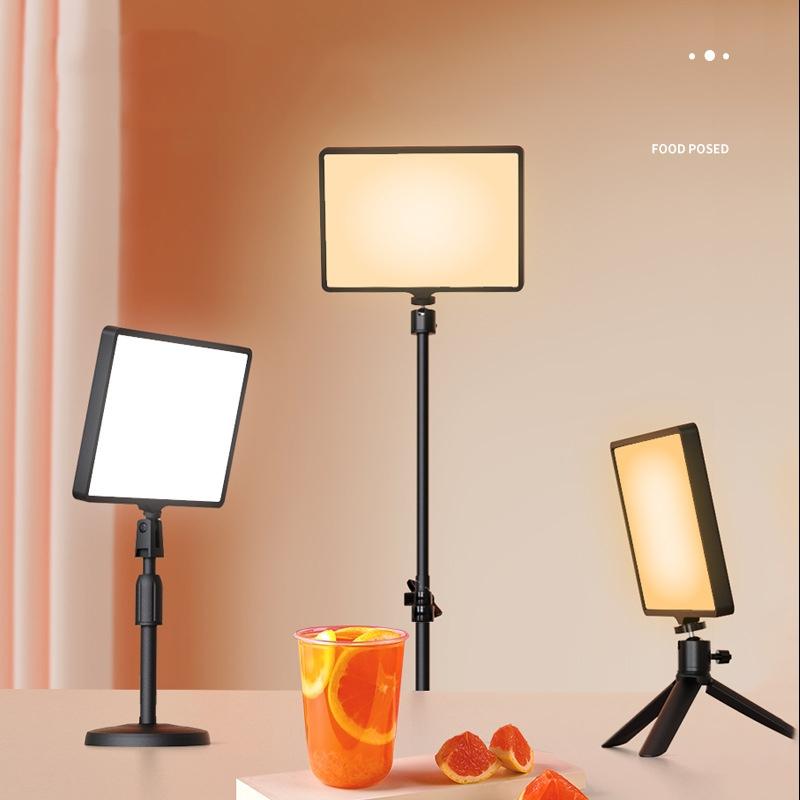 Small Tripod Live Fill Light - 10 Inch Three-Colour Temperature For Photography