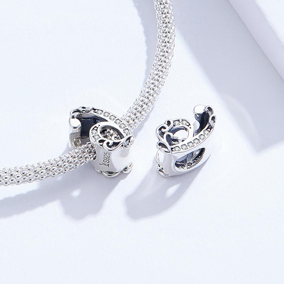 925 Sterling Silver Relief Number Series 0 9 Beads For Diy Bracelets And Necklaces Style - 6