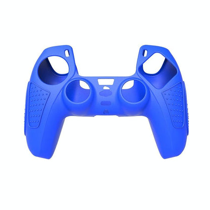 Black Silicone Protective Case for Ps5 Gamepad - Anti-skid Cover - White + 8 Hats