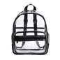 Waterproof Pvc Backpack for Students - Compact and Durable - Candy Colour Black