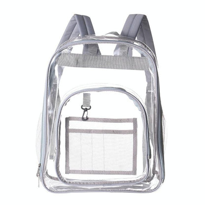Waterproof Pvc Backpack for Students - Compact and Durable - Candy Colour Black