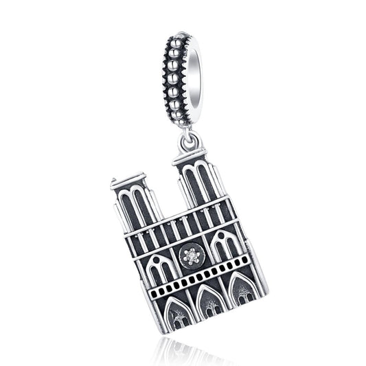 925 Sterling Silver Parisian Charm Bracelet & Necklace Set