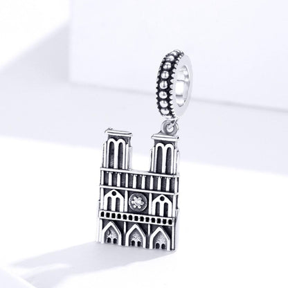 925 Sterling Silver Parisian Charm Bracelet & Necklace Set
