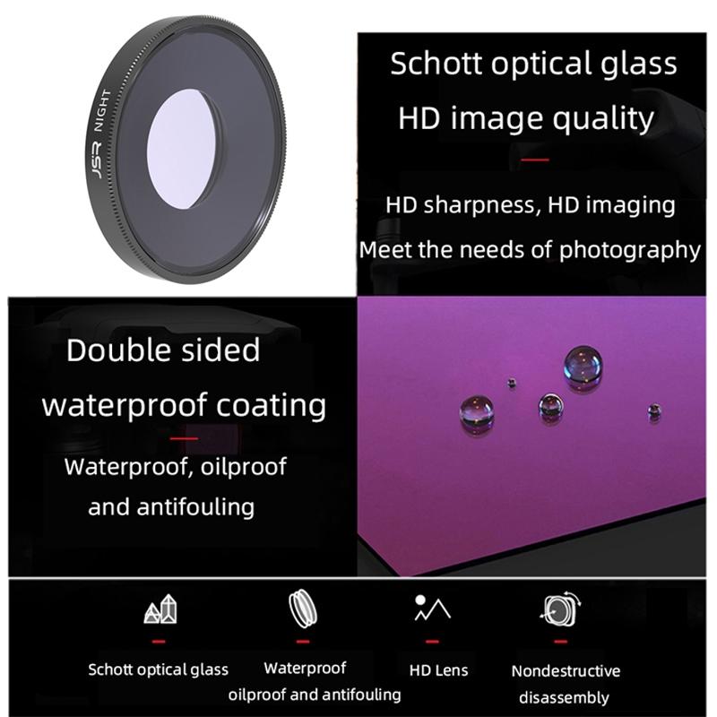 Star Night Lens Filter For Dji Action 3 - Streak Cpl Nd8 Nd16 Nd32 Nd64