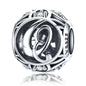 925 Sterling Silver 26 English Letter Beads For Diy Bracelets & Necklaces Style - Q