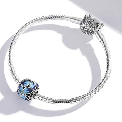 925 Sterling Silver Vintage Butterfly Beads For Diy Bracelets & Necklaces