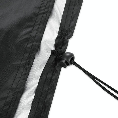 Waterproof 210D Oxford Cloth Bbq Grill Cover - Anti-Uv Dust-Proof Foldable - Fits Gas Charcoal Electric - 170X61X117Cm - Black