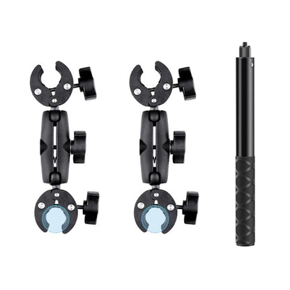 Selfie Stick with Handlebar Mount and Fixed Clamps
