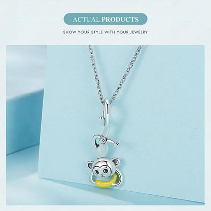 925 Sterling Silver Monkey Pendant For Diy Bracelets