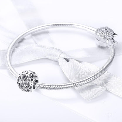 925 Sterling Silver Flower Beads For Diy Bracelets & Necklaces