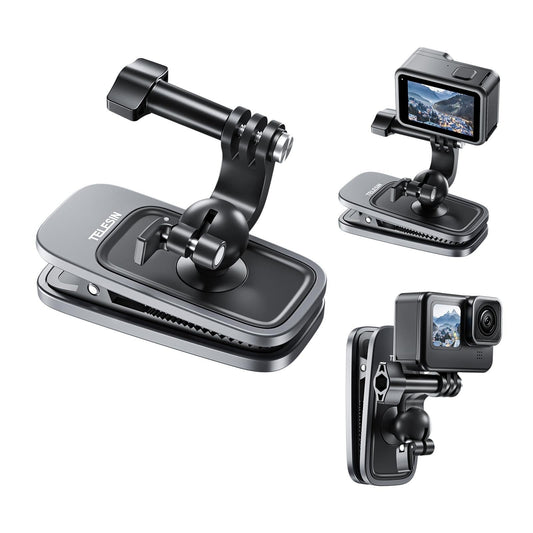 360 Degree Backpack Clip Mount For Action Camera - Rotating