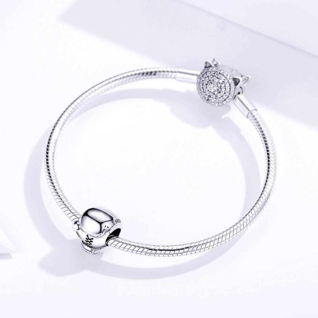 925 Sterling Silver Beaded Diy Boxing Bracelet