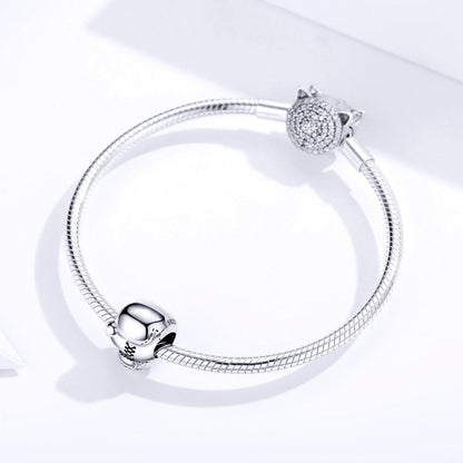 925 Sterling Silver Beaded Diy Boxing Bracelet