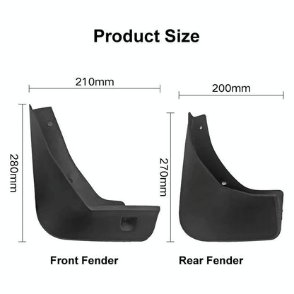 For Buick Encore 2013-2019 4Pcs / Set Car Auto Soft Plastic Splash Flaps Fender Guard