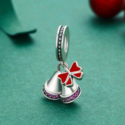 925 Sterling Silver Christmas Wind Chime Pendant