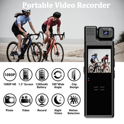 Professional 1080P Hd Action Camcorder - Black