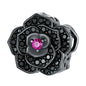 925 Sterling Silver Diy Black Rose Bead Bracelet
