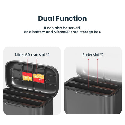 Fast Charge Battery Box for Sports Camera Accessories