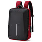 Hard Shell Backpack Alloy Frame Anti-Theft Computer Bag For Men Red